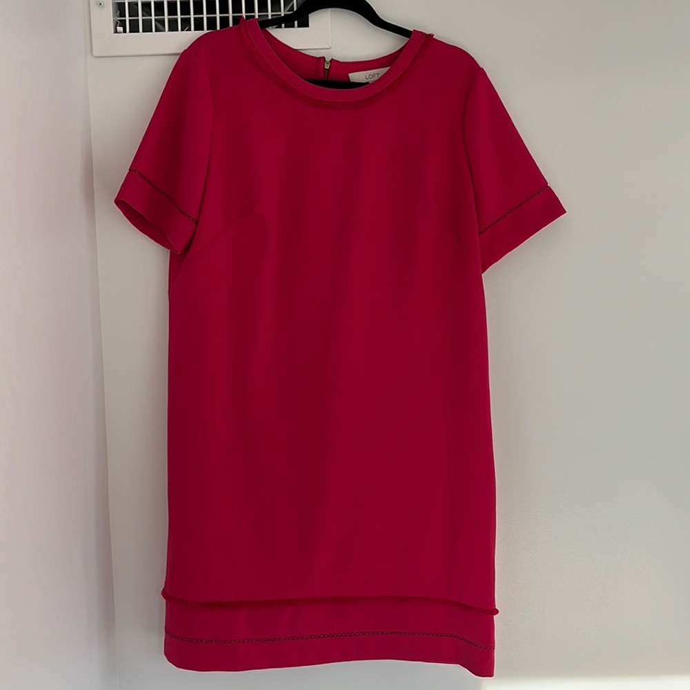 Red Shift Dress size 14 Ann Taylor Loft